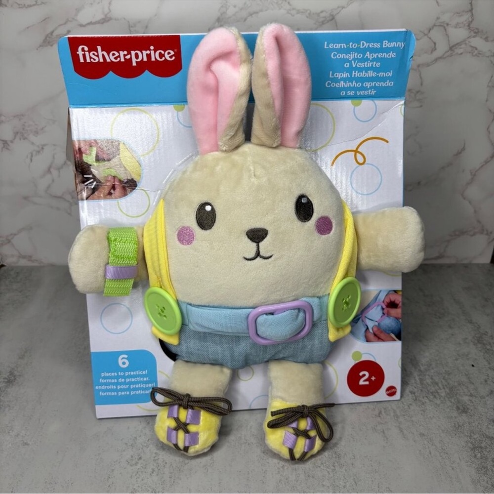 Fisher-Price learn to dress Bunny Plush with Interactive Features